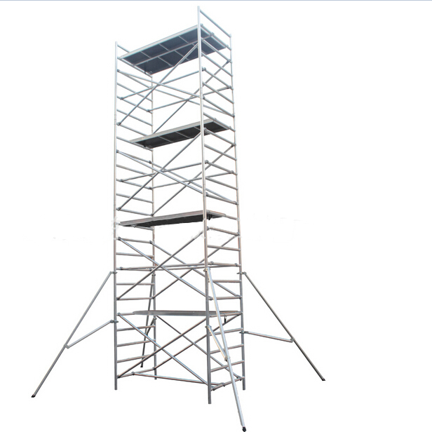 Aluminum alloy scaffolding safety in mind